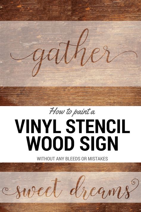 How To Make Wooden Signs With Stencils