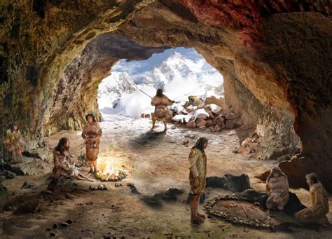 Revista Sobre Hogares Que Muestra La Evolución De La Vida En Las Cuevas