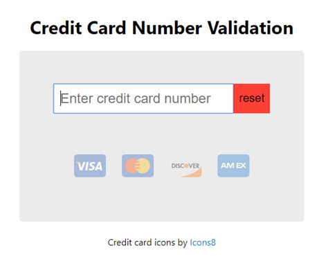 A React Component For Verifying The Potential Validity Of A Credit Card