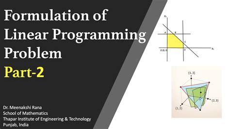 It is also a fundamental topic that you should know about to become a proficient data scientist. Formulation |Part 2| Linear Programming Problem - YouTube