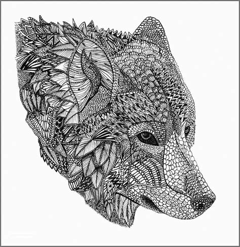 Wolf Howling Coloring Pages For Adults
