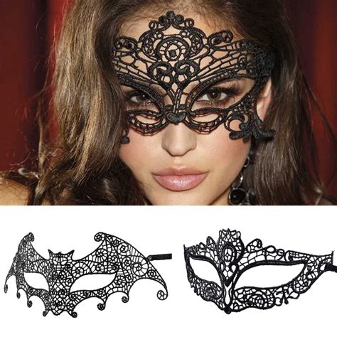 M Mism Mysterious Charm Women 3d Black Eye Mask Sexy Lace For Halloween