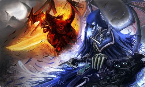 Darksiders Chaos And Reaper Form Ilustración De Fantasía Luz En La