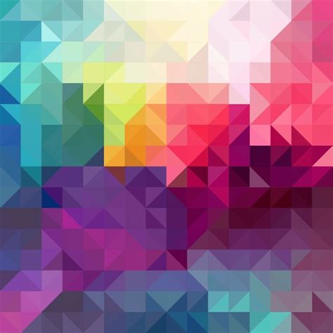Abstract Background With Colorful Triangles Vector Illustration Free