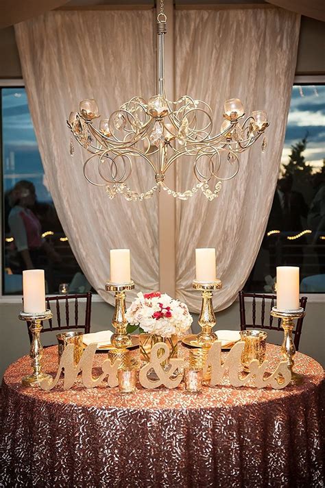 Elegant Sweetheart Table Setup Head Table Wedding Sweetheart Table