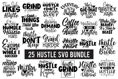Hustle Svg Bundle By Orpitaroy
