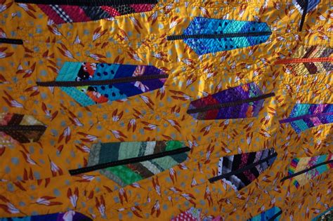 Sane Crazy Crumby Quilting Feather Bed Finally Finished