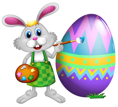 Easter Bunny And Colored Egg Png Clipart Picture Gallery Yopriceville
