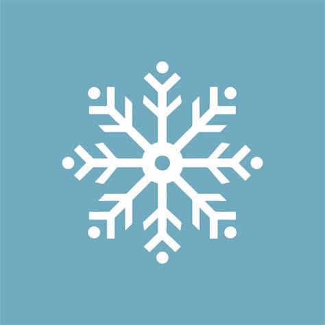 Premium Vector Snowflake Icon Vector Snow Sign