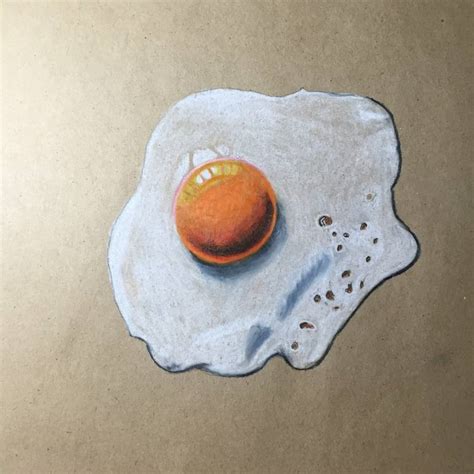 Fried Egg Drawing By Rachel Ellis Saatchi Art