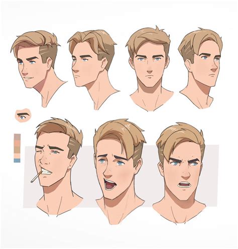 Anime Face Expressions Blond Undercut By Doctorcocobean On Deviantart