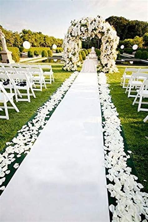 White Carpet For Wedding Large White Carpet Wedding Aisle Runner