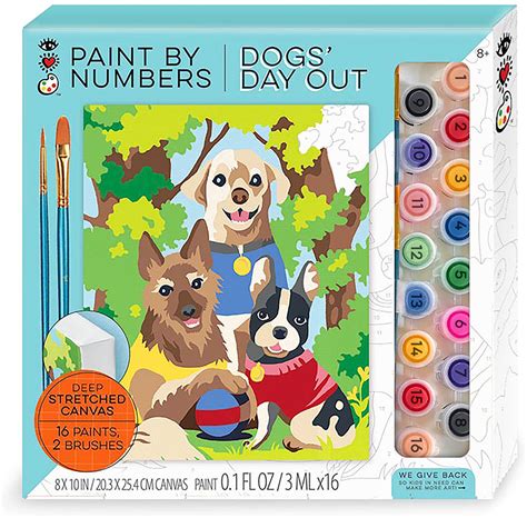 Iheartart Paint By Numbers Dogs Day Out Snickelfritz Toys