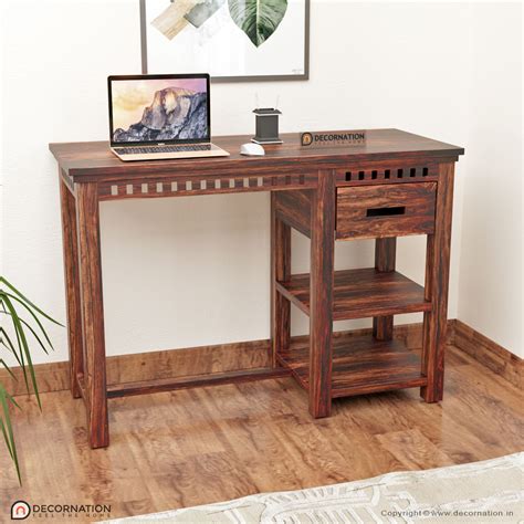 Paired with executive chairs, wooden computer tables are ideal for serious work. Sofea Wooden Computer Table - Decornation