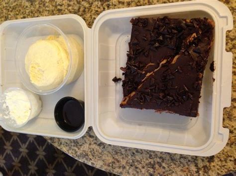 Find out how much items cost. Dessert to Go! Yummy (packaged perfect)!