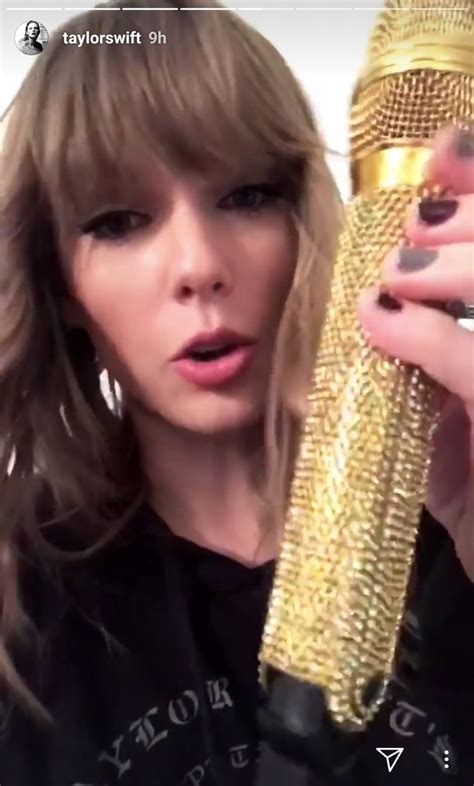 Gold Microphone Taylor Alison Swift Taylor Swift Taylor