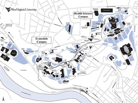 Wvu Downtown Campus Map