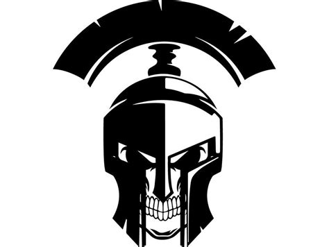 Spartan Warrior 5 Skull Greek Roman Soldier Spear Armor War Helmet