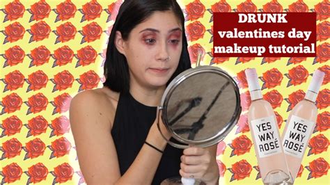My Drunk Valentines Day Makeup Tutorial Kaelyn Gutierrez Youtube