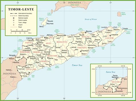 Large Detailed Political And Administrative Map Of East Timor With My
