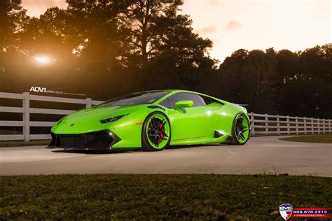 Lamborghini Huracan Lp610 Green Cars Adv1 Wheels Wallpapers Hd