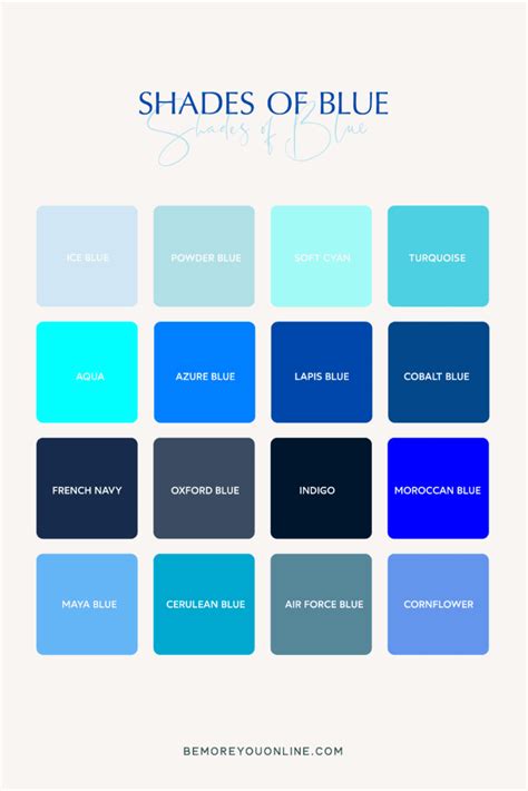176 Colour Names And Shades Ultimate Brand Colour Bible Be More You