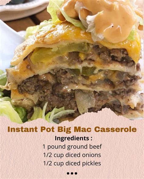 Instant Pot Big Mac Casserole 77GREATFOOD