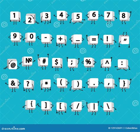 White Numbers Math Symbols Calculator Punctuation On Keyboard
