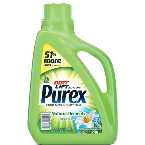 Purex, DIA01120CT, Natural Elements Liquid Detergent, 6 / Carton, Blue ...