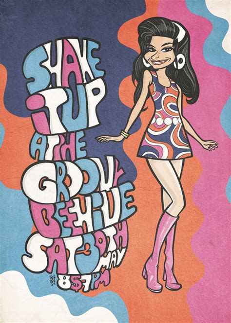 Groovy 60s 70s Cartoon Pin Up Poster By Laserdatsun On Deviantart