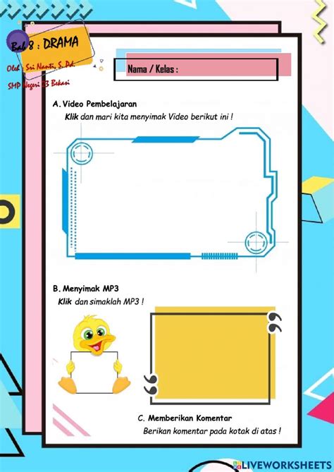 latihan lkpd materi drama worksheet my xxx hot girl