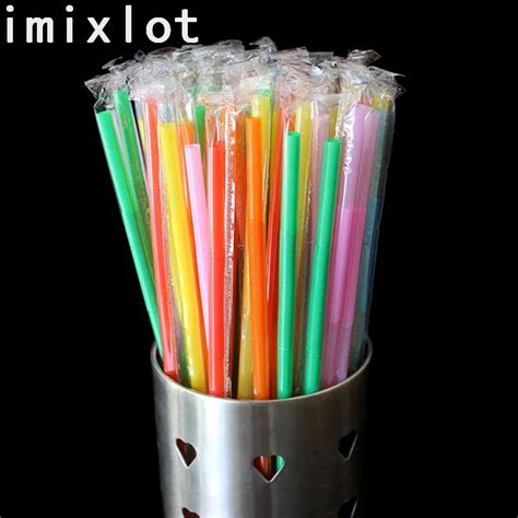 Imixlot 100 Pcslot Individual Pack Extra Long Flexible Plastic