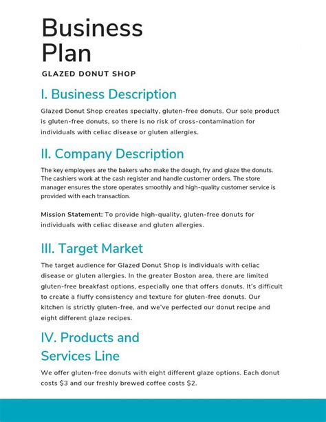Startup Business Plan Template ~ Addictionary