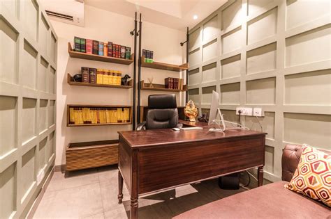 Vintage Style Advocates Office Interior Karan Aakriti Interior