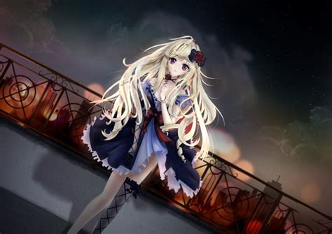 Cute Gothic Anime Girl By Ravenousq On Deviantart