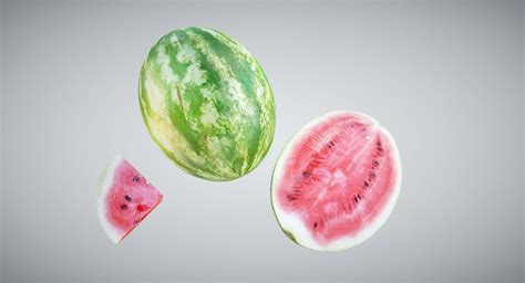 Watermelon Apple 3d Asset Realtime Cgtrader