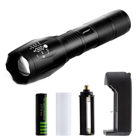 Urpower Tactical Flashlight Super Bright Cree Led Flashlight Zoomable