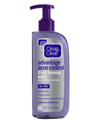 Advantage Acne Control 3 In 1 Foaming Face Wash Clean And Clear