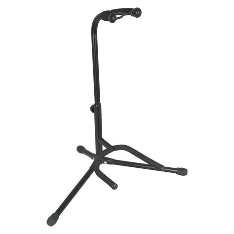Musicians Gear Electric Acoustic And Bass Guitar Stand Black