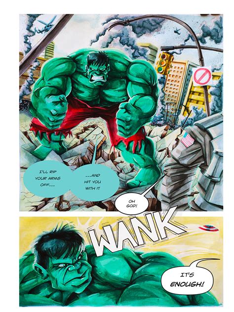 Hulk Comic Book Cover And Pages Conceptual Project On Behance