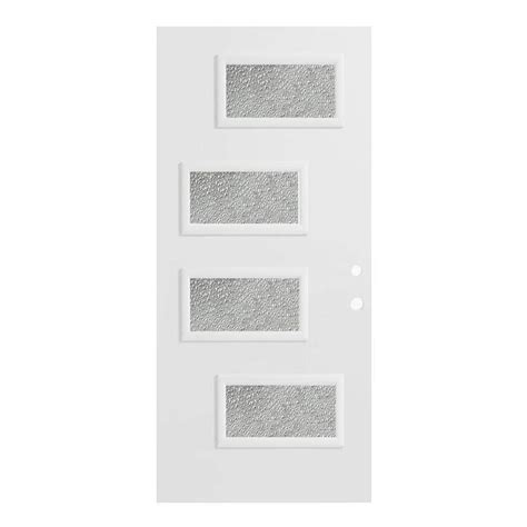 Stanley Doors 36 In X 80 In Beatrice Diamond 4 Lite Painted White