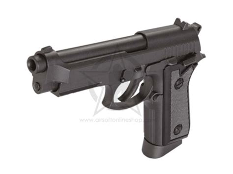 Kwc Full Metal M92 Model Auto Co2 Gbb Pistol Black Airsoft Guns