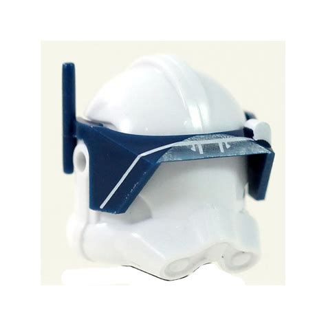 Lego Star Wars Helmet Clone Army Customs Detail White Print Dkblue