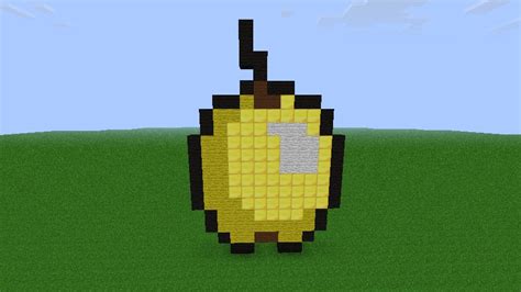 Golden Apple Pixel Art Minecraft Project