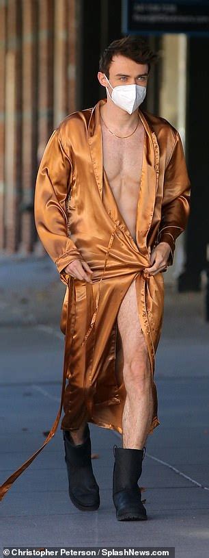 Thomas Doherty Of Gossip Girl Flashes His Underwear As He Leads Stars