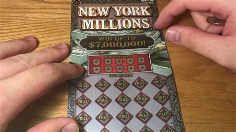 At the news conference at the new york lottery office, lauro said she bought the ticket with $10 guzzone had loaned her. $25 NEW YORK MILLIONS #4!! NY Lottery Scratch off! - YouTube