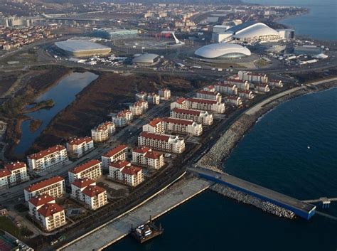 Olympic Village And Olympic Park From The Air Sochi Russia Photo