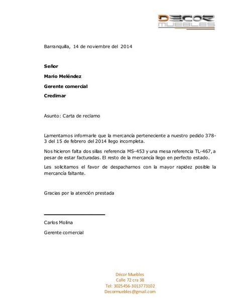 Carta De Reclamo Del Banco Pdf Document