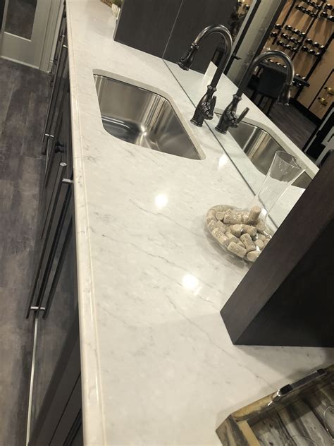 Carrara Caldia Quartz Island Countertops Kitchen Upgrades Carrara