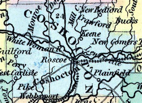 Coshocton County Ohio 1857 House Divided